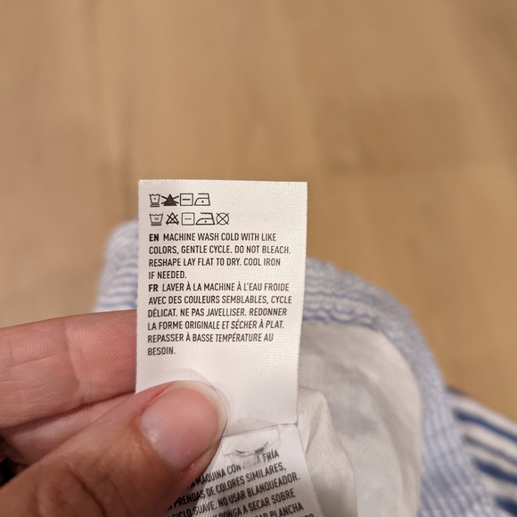 Striped Blue and White Shorts - Picture 5 of 8